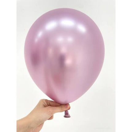 12 Baloane, din Latex Chrome