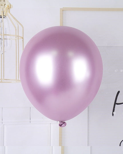 12 Baloane, din Latex Chrome