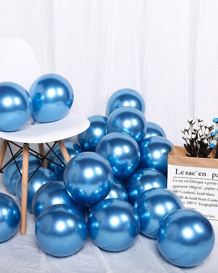 12 Baloane, din Latex Chrome