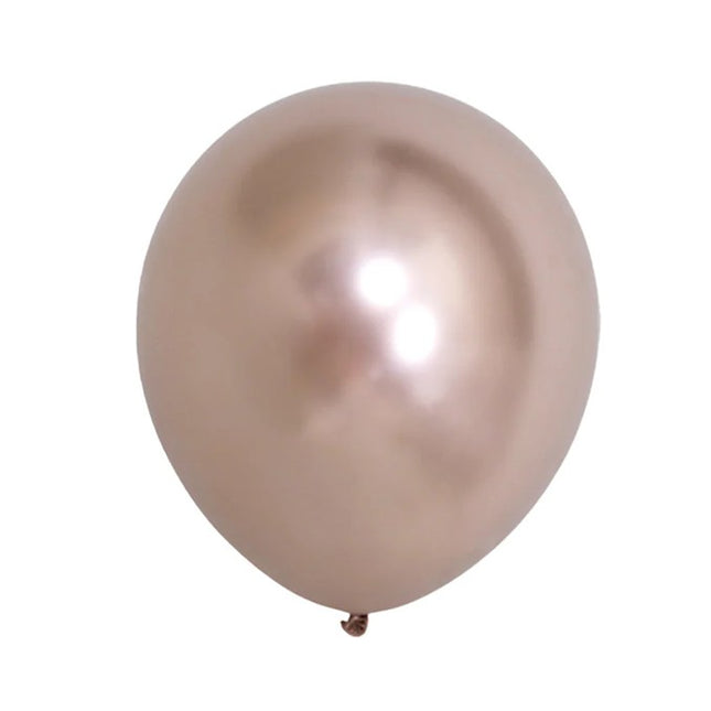 12 Baloane, din Latex Chrome,Sampanie