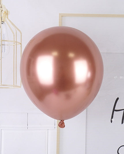 12 Baloane, din Latex Chrome