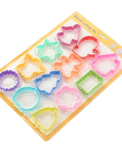 12 forme pentru prajituri material polipropilena, diverse forme, pentru orice ocazie, adancime