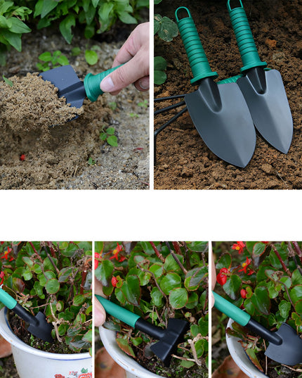 12 Unelte de Gradina, pentru Plantare Prelucrare Sol si Ingrijire Plante, Material PVC si Otel, Inclusa