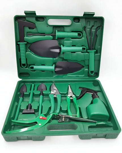 12 Unelte de Gradina, pentru Plantare Prelucrare Sol si Ingrijire Plante, Material PVC si Otel, Inclusa