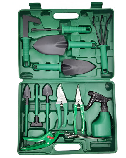 12 Unelte de Gradina, pentru Plantare Prelucrare Sol si Ingrijire Plante, Material PVC si Otel, Inclusa