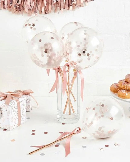 15 baloane pentru petrecere, rose gold