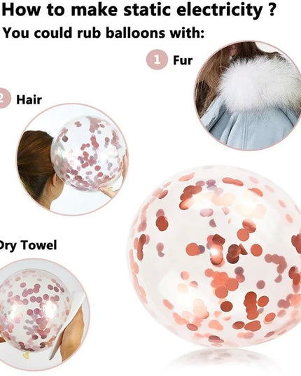 15 baloane pentru petrecere, rose gold