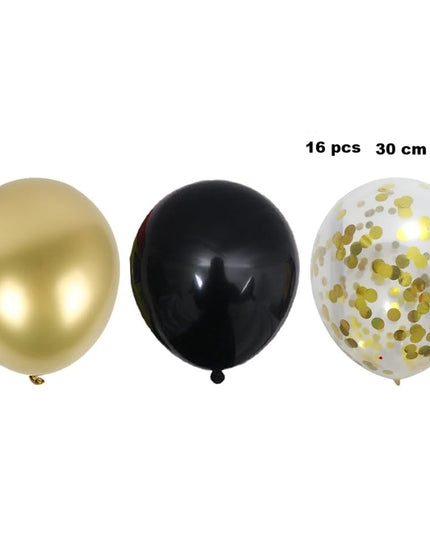 16 Baloane din Latex, Model Party