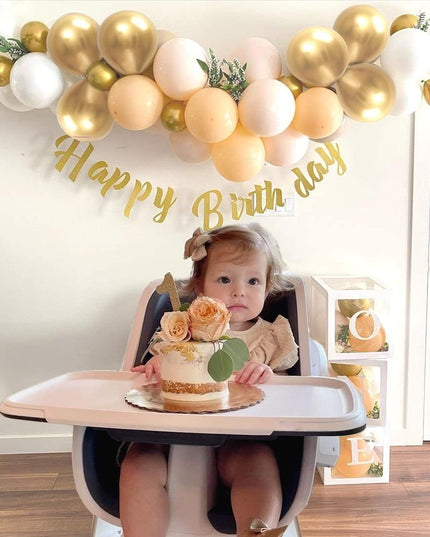 16 Baloane din Latex Metalizate, Model Party