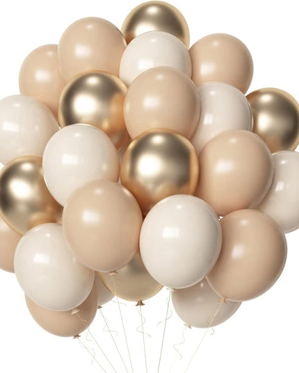 16 Baloane din Latex Metalizate, Model Party