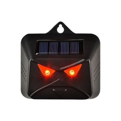2 Aparate Solare LED cu Ultrasunete, Repelent pentru Animale Mari si Mici, Lumina Rosie si Alba, Anti Rozatoare, Anti Insecte, Frecventa 9-36KHZ
