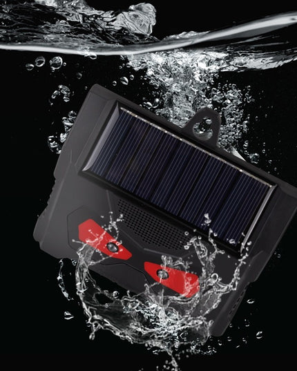 2 Aparate Solare LED cu Ultrasunete, Repelent pentru Animale Mari si Mici, Lumina Rosie si Alba, Anti Rozatoare, Anti Insecte, Frecventa 9-36KHZ