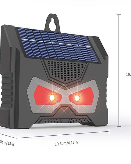 2 Aparate Solare LED cu Ultrasunete, Repelent pentru Animale Mari si Mici, Lumina Rosie si Alba, Anti Rozatoare, Anti Insecte, Frecventa 9-36KHZ