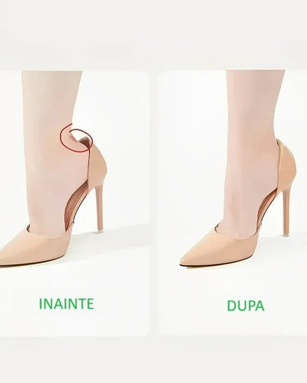 2 Branturi cu Pernute pentru Calcai, Suport Interior pentru Incaltaminte, Marime Universala, Aderent pe Piele