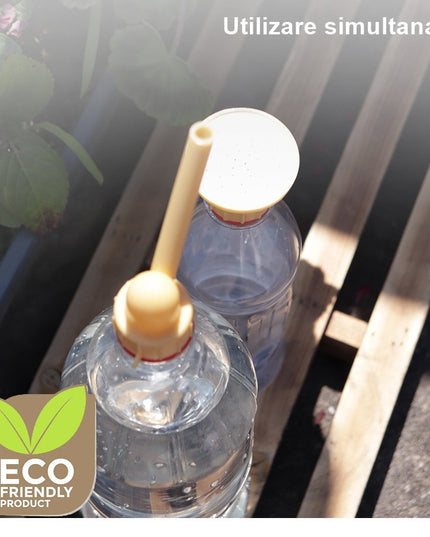 2 capace de sticla pentru irigat florile stropitoare si teava, practic si usor de utilizat, portabil, reutilizabil