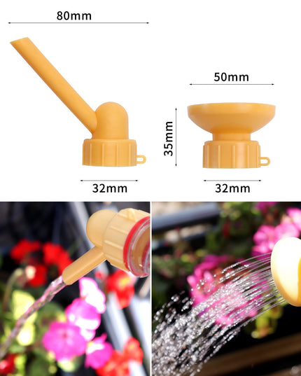 2 capace de sticla pentru irigat florile stropitoare si teava, practic si usor de utilizat, portabil, reutilizabil