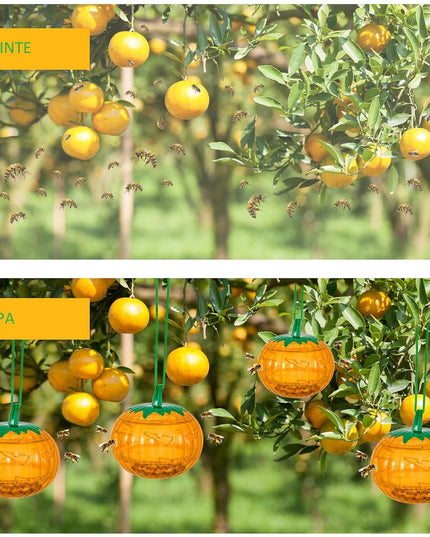 2 Capcane pentru Insecte, Forma de Dovleac,din ABS