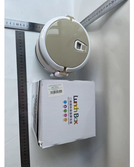 2 Caserole pentru alimente lunch box, 1400 ml, otel inoxidabil, maner, valva aerisire,inchidere etansa