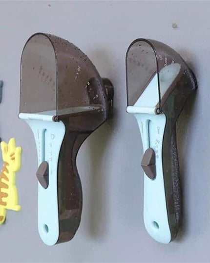 2 Cupe Gradate pentru Bucatarie, Cupe de Masurat Reglabile, Ergonomic, Confortabil, pentru Lichide si Solide, Volum ajustabil 5-30ml, 30-130ml, Culoare