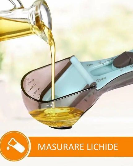 2 Cupe Gradate pentru Bucatarie, Cupe de Masurat Reglabile, Ergonomic, Confortabil, pentru Lichide si Solide, Volum ajustabil 5-30ml, 30-130ml, Culoare