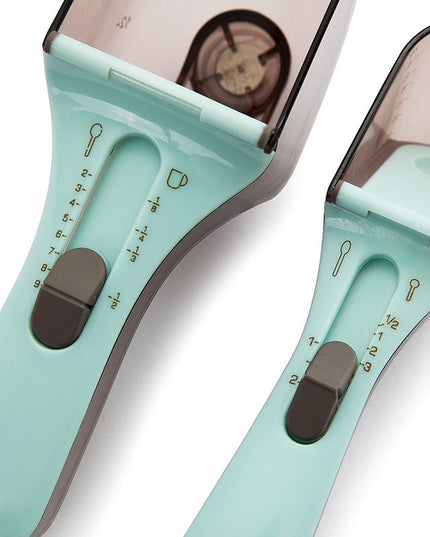 2 Cupe Gradate pentru Bucatarie, Cupe de Masurat Reglabile, Ergonomic, Confortabil, pentru Lichide si Solide, Volum ajustabil 5-30ml, 30-130ml, Culoare