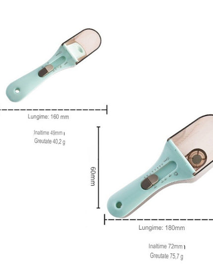 2 Cupe Gradate pentru Bucatarie, Cupe de Masurat Reglabile, Ergonomic, Confortabil, pentru Lichide si Solide, Volum ajustabil 5-30ml, 30-130ml, Culoare