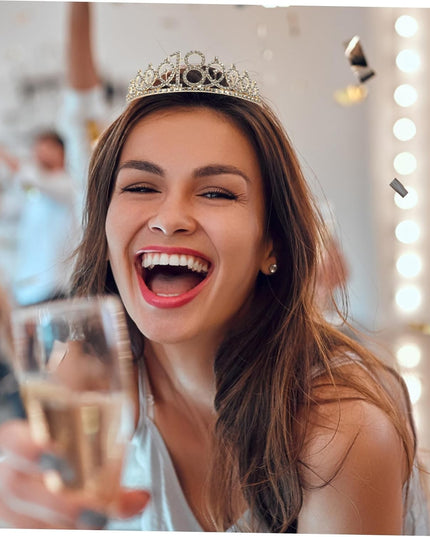 2 Piese pentru Majorat,Coronita Printesa Gold si Panglica 18&Fabulous