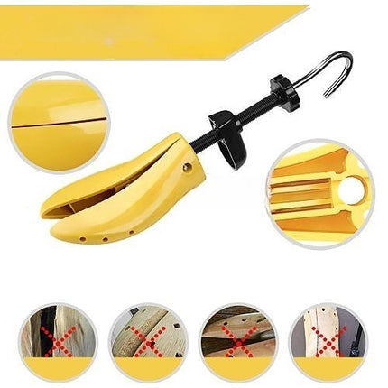 2 Sanuri/Calapoade Reglabilile, pentru Alungit si Largit Pantofi, Geanta si Incaltator Incluse, Universale, Unisex, din ABS Premium, Arc, Marime 30 - 36