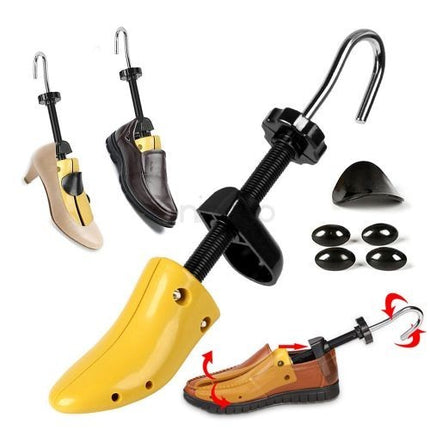 2 Sanuri/Calapoade Reglabilile, pentru Alungit si Largit Pantofi, Geanta si Incaltator Incluse, Universale, Unisex, din ABS Premium, Arc, Marime 30 - 36