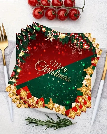 20 de Servetele de Masa, Merry Christmas, Tematica Craciun