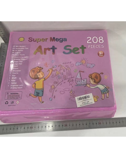 Set 208 Piese, Complet pentru Pictura si Desen, Tip Servieta, 3-12 Ani, 32 x 27 x 5 cm
