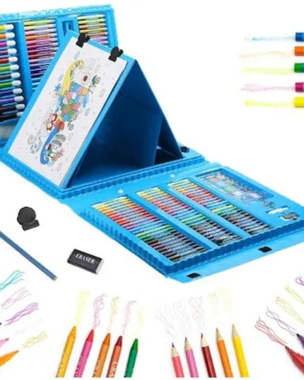 Set 208 Piese, Complet pentru Pictura si Desen, Tip Servieta, 3-12 Ani, 32 x 27 x 5 cm