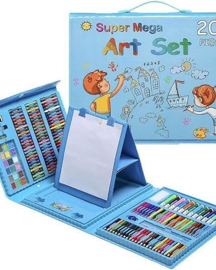 Set 208 Piese, Complet pentru Pictura si Desen, Tip Servieta, 3-12 Ani, 32 x 27 x 5 cm