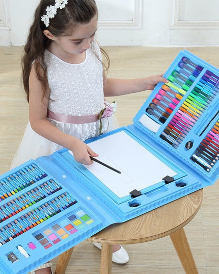 Set 208 Piese, Complet pentru Pictura si Desen, Tip Servieta, 3-12 Ani, 32 x 27 x 5 cm