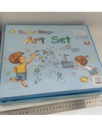 Set 208 Piese, Complet pentru Pictura si Desen, Tip Servieta, 3-12 Ani, 32 x 27 x 5 cm