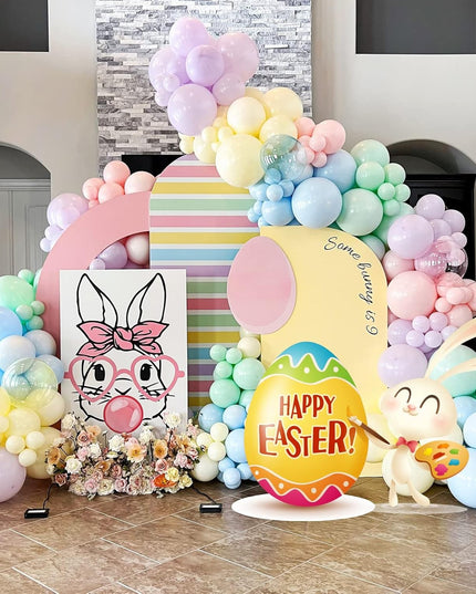 25 Baloane din Latex, Model Party,Multicolore, Culori Pale, 1 g