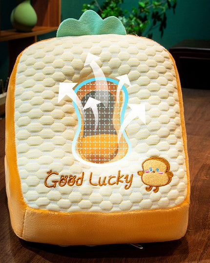 2in1 Patura Microfibra si Perna din Spuma, pentru Birou, Calatorii, Pauze, Model Paine, Microfibra,