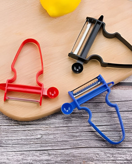 3 Accesorii de Decojire, Razuire si Feliere, pentru Legume si Fructe