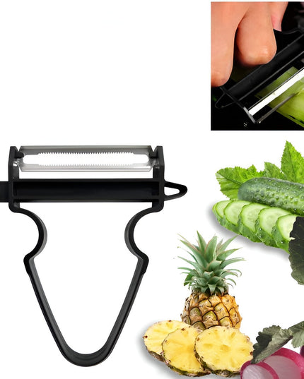 3 Accesorii de Decojire, Razuire si Feliere, pentru Legume si Fructe