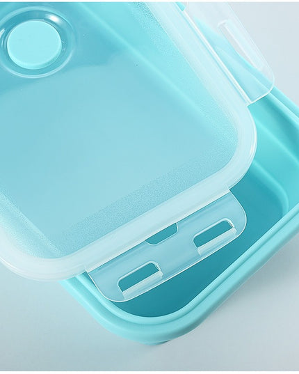 3 caserole pliabile din silicon, rezistenta la temperaturi ridicate, usor de depozitat si curatat, 350/500/800 ml, utilizare in cuptorul cu microunde, albastra