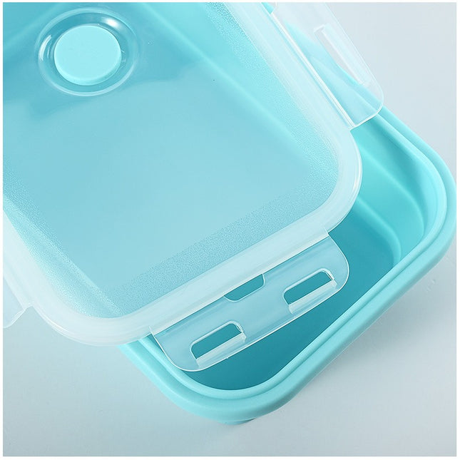 3 caserole pliabile din silicon, rezistenta la temperaturi ridicate, usor de depozitat si curatat, 350/500/800 ml, utilizare in cuptorul cu microunde, albastra