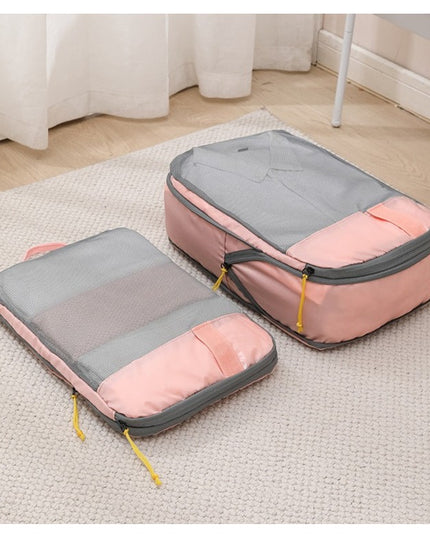 3 Genti de Calatorie Pentru Depozitare, Compresibile, 3 Dimensiuni, Mic, Mediu, Mare, Impermeabile, Fermoar Dublu