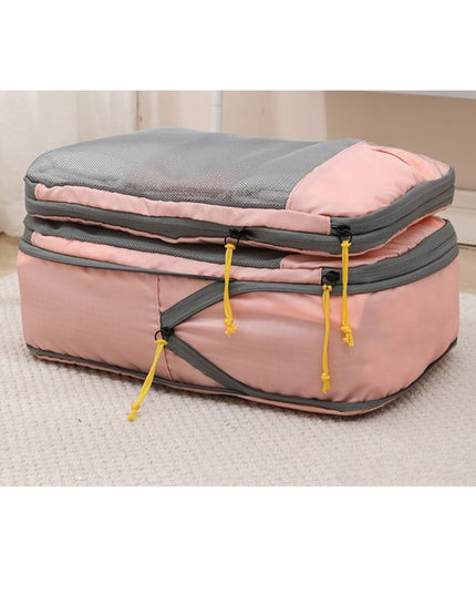 3 Genti de Calatorie Pentru Depozitare, Compresibile, 3 Dimensiuni, Mic, Mediu, Mare, Impermeabile, Fermoar Dublu