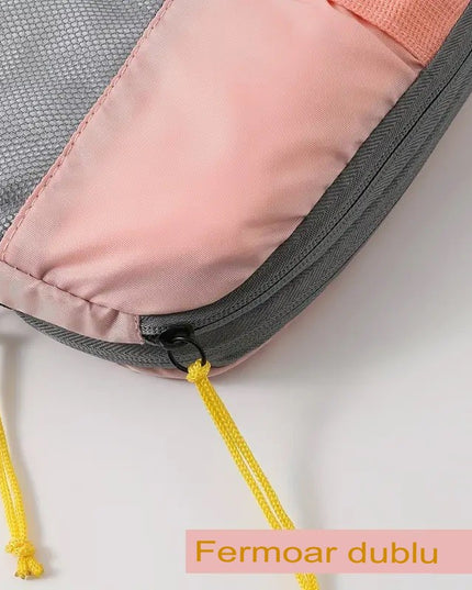 3 Genti de Calatorie Pentru Depozitare, Compresibile, 3 Dimensiuni, Mic, Mediu, Mare, Impermeabile, Fermoar Dublu