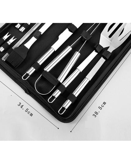 3 Ustensile pentru Gratar, din Otel Inoxidabil, Geanta Oxford