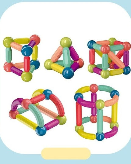 Set 36 piese magnetice de constructie, Forme geometrice