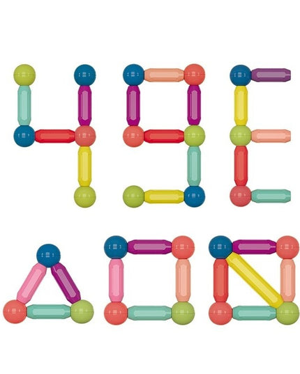 Set 36 piese magnetice de constructie, Forme geometrice