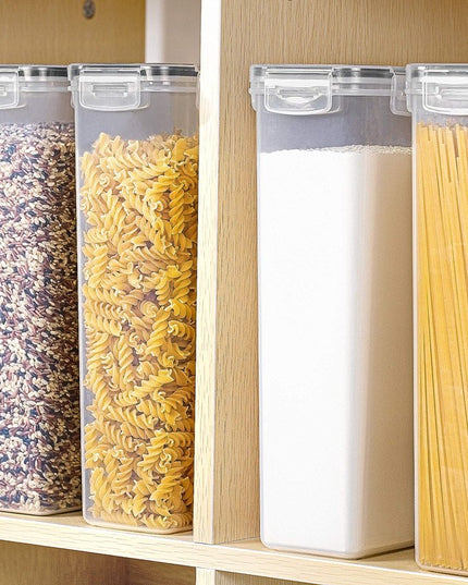 4 Recipiente din Plastic, pentru Alimente/Obiecte, Inchidere Ermetica, .8l