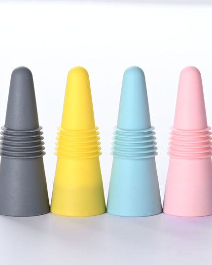 4 dopuri reutilizabile din silicon pentru sticle de vin, bautura