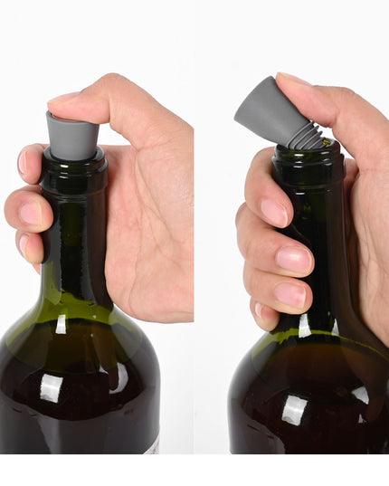 4 dopuri reutilizabile din silicon pentru sticle de vin, bautura